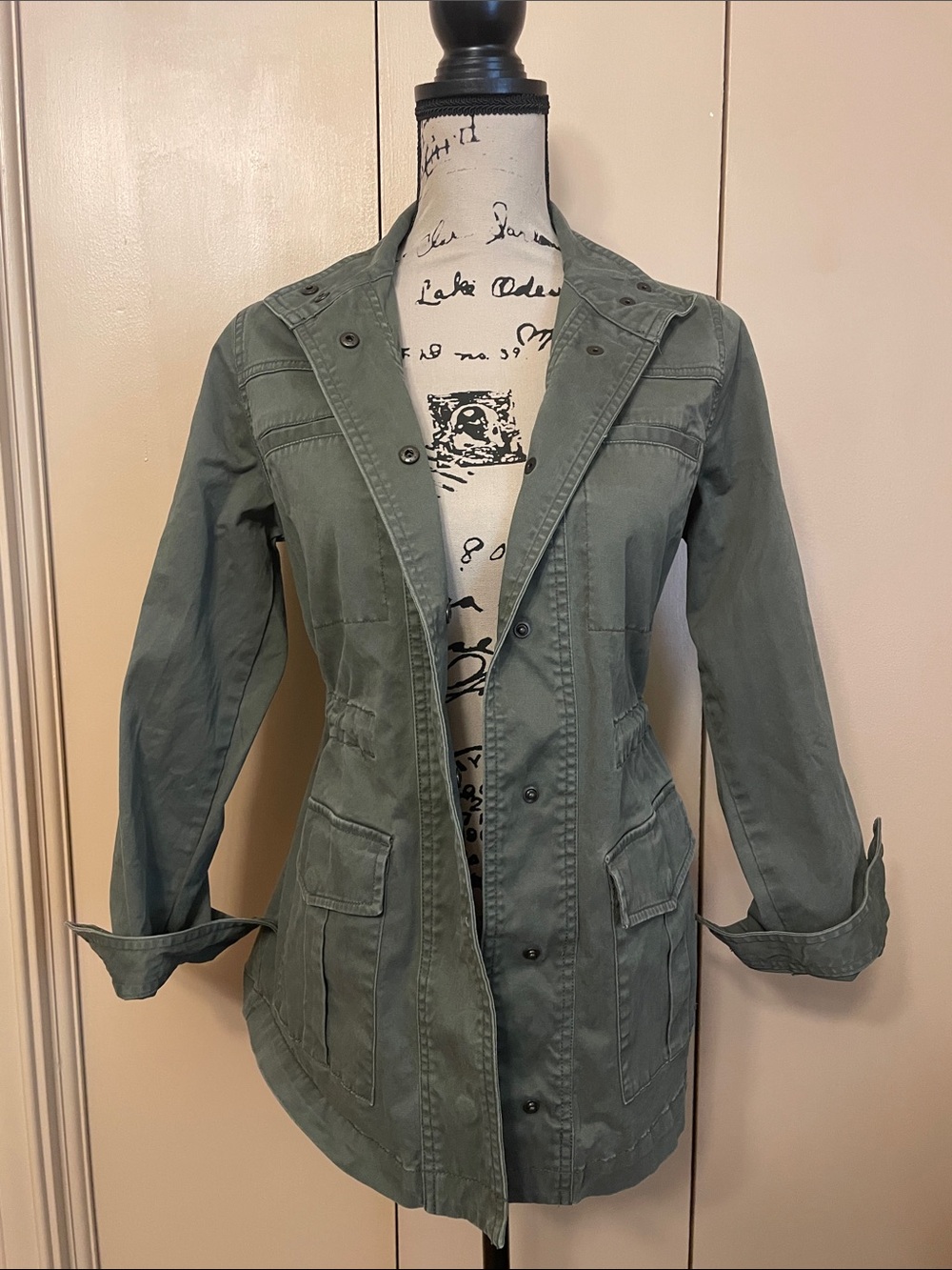 Universal Thread Olive Utility Jacket with Front Pockets - Picture 8 of 10